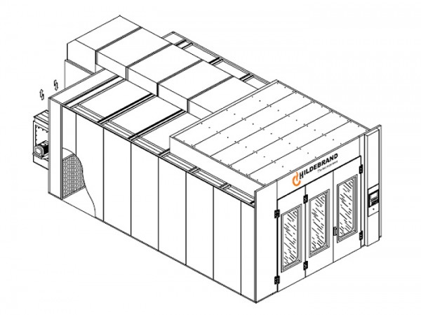 Cabina Ventilación Semivertical Modelo HPSV10