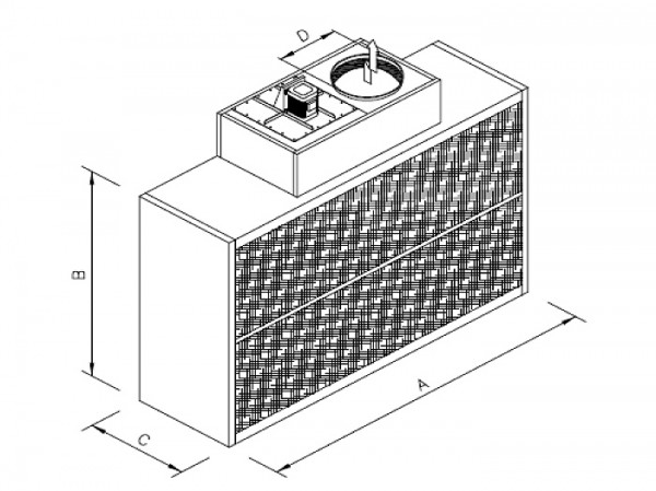 Módulo aspiración y filtración Frontal