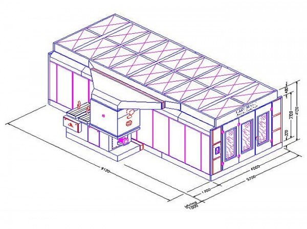 Cabina Pintado Secado Modelo HP-13355/91