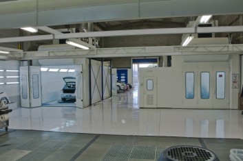 Installation of paint-drying booths